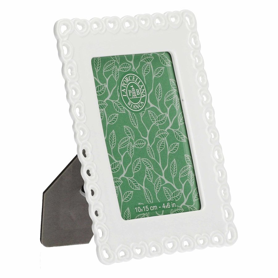 Embellished Valentino Photo Frame - White, 10 x 15 cm #1