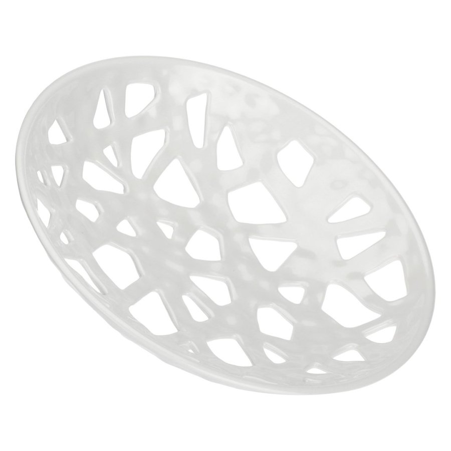 Traifori melamine round bowl - White, 36 cm #1