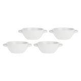 Set of 4 Terrine Round Casserole Dishes - White, 650 ml #1