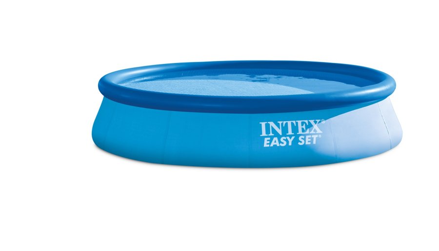 Intex 26166 swimmingpool til over jorden Oppustelig pool Rund 12430 L Bl #2