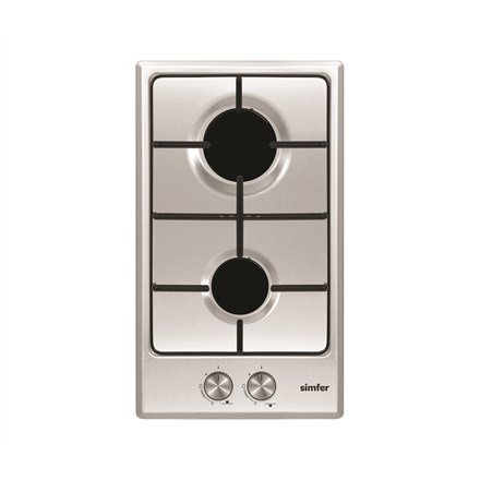 Simfer | Hob | H3.200.VGRIM | Gas | Number of burners/cooking zones 2 | Rotary knobs | Stainless steel #1