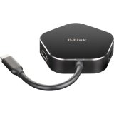 D-Link DUB-M420 Ledningsfrt Thunderbolt 3 Aluminium, Sort #2