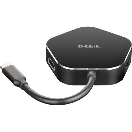 D-Link DUB-M420 Ledningsfrt Thunderbolt 3 Aluminium, Sort #2
