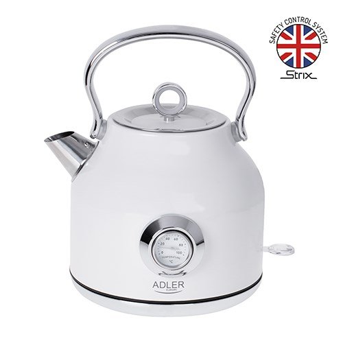 Adler AD 1346 elkedel 1,7 L 2200 W Metallic, Hvid #3