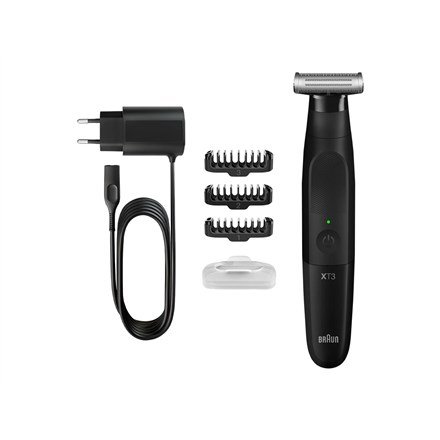 Braun | Beard Trimmer and Shaver | XT3100 | Cordless | Number of length steps 3 | Black #1