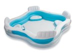 Intex 56475 swimmingpool til over jorden Oppustelig pool Firkant 990 L Bl, Hvid #2