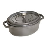 STAUB Oval stbejernsgryde 3,2 l grafit #1
