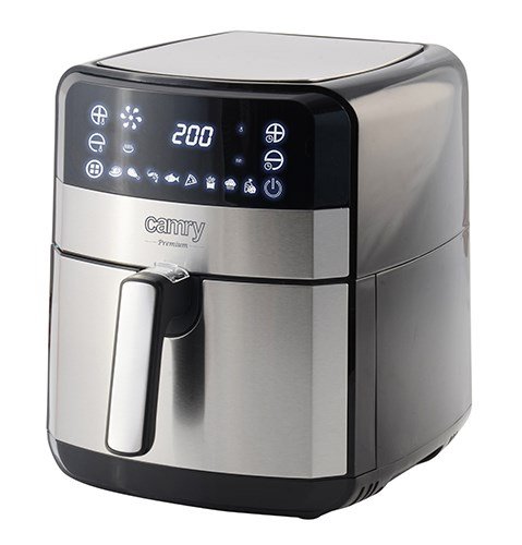 Camry Premium CR 6311 frituregryde Enkelt 5 L Enkeltstende 2500 W Varmluftsteger Sort, Rustfrit stl #2