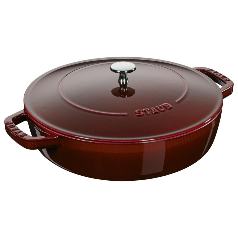 Staub deep braising pan with lid - 28 cm, Grenadine #1