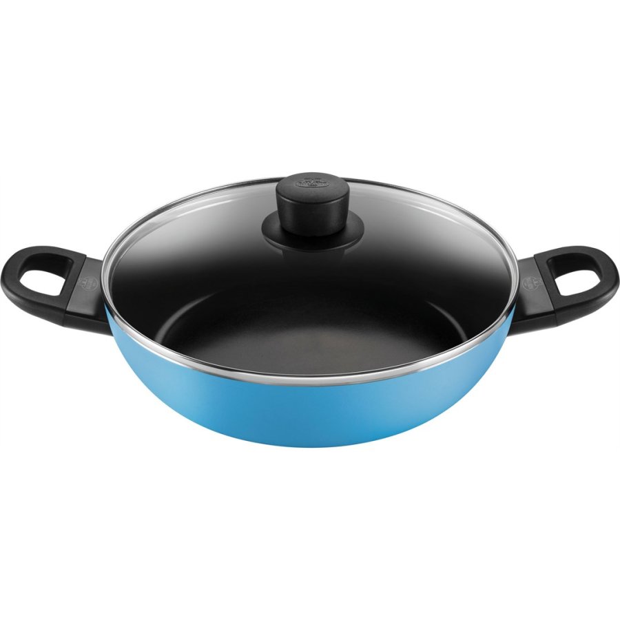 BALLARINI CAPRERA Patelnia głęboka 2H z pokrywką 28 cm niebieska #1