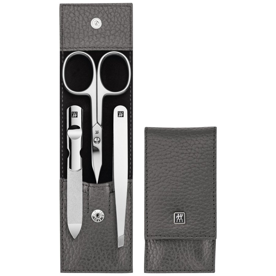ZWILLING CLASSIC INOX Travel Set  Anthracite Leather Case, 3 Pieces #1