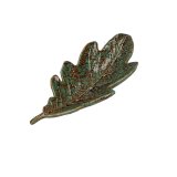 Set of 2 Sfogliami oak leaf platters - Green, 20 cm #1