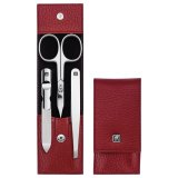 ZWILLING CLASSIC INOX Travel Set  Red Leather Case, 3 Pieces #1