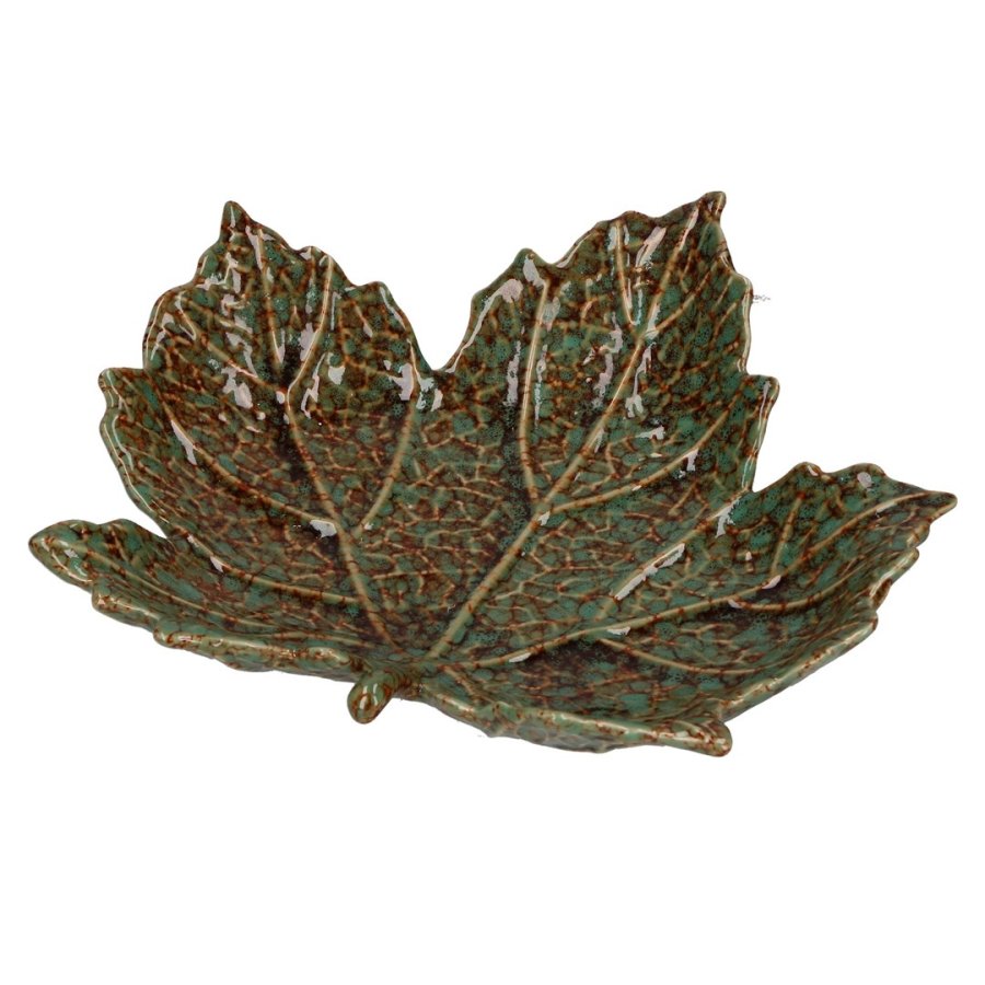 Set of 2 Sfogliami Plane Leaf Plates - Green, 19.5 cm #1
