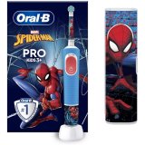 Oral-B | Vitality PRO Kids Spiderman | Electric Toothbrush with Travel Case | Rechargeable | For children | Blue | Number of brush heads included 1 | Number of teeth brushing modes 2 #1