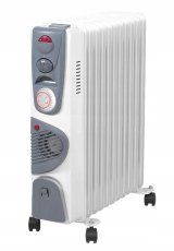 VOLTENO OIL-FILLED RADIATOR 11-FIN TURBO+TIMER 2500W+400W #1