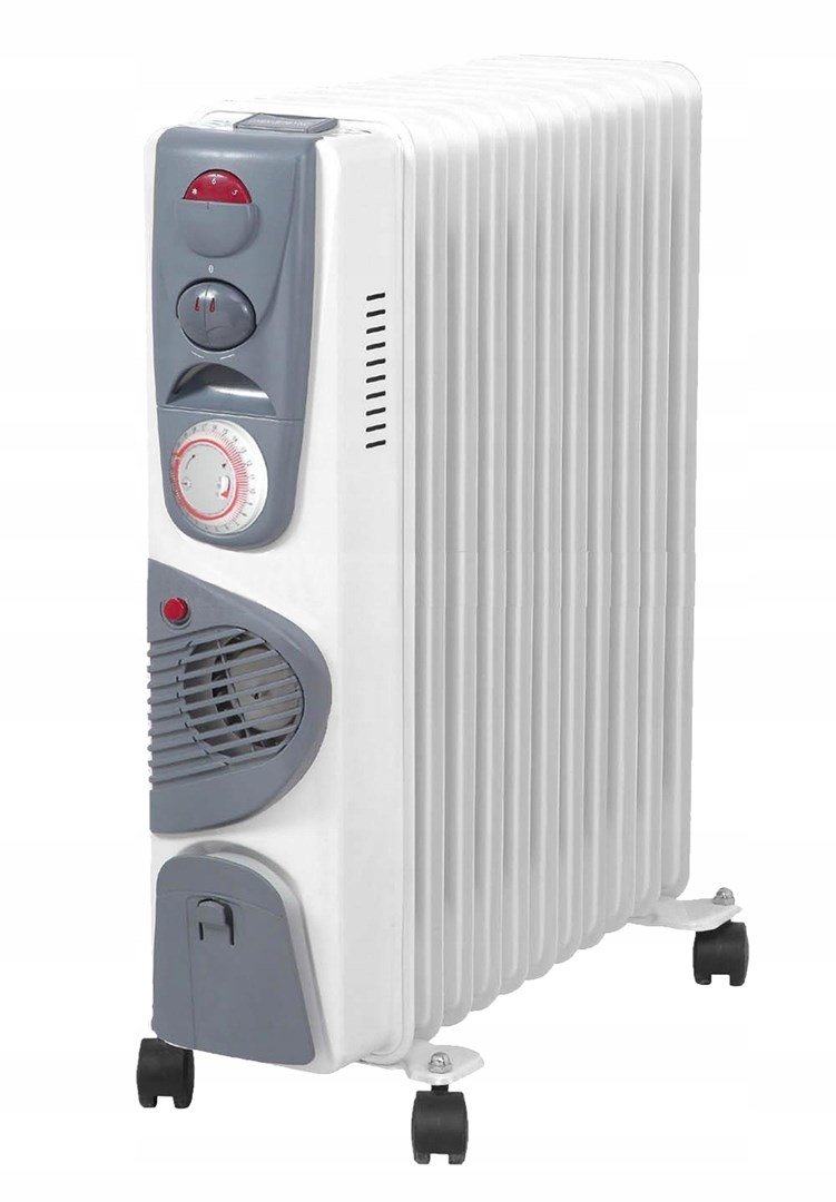 VOLTENO OIL-FILLED RADIATOR 11-FIN TURBO+TIMER 2500W+400W #1