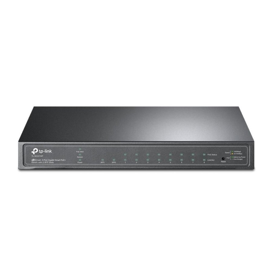 TP-Link Omada SG2210P netvrksswitch Administreret L2/L2+ Gigabit Ethernet (10/100/1000) Strm over Ethernet (PoE) Sort #2