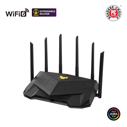 ASUS TUF Gaming AX6000 (TUF-AX6000) trdls router Gigabit Ethernet Dual-band (2,4 GHz / 5 GHz) Sort #2