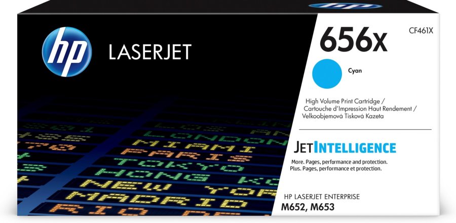HP Original 656X LaserJet-tonerpatron med h�j kapacitet, cyan #1