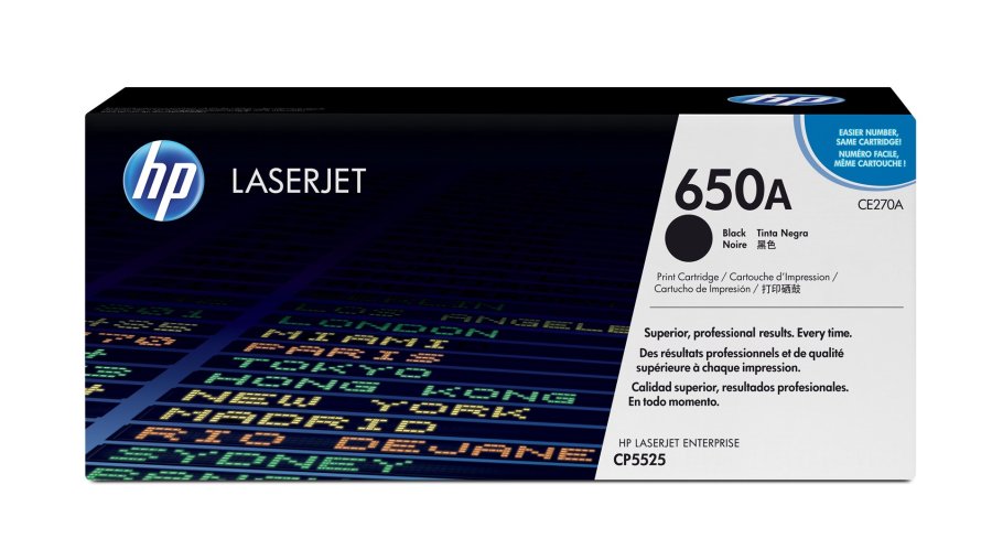 HP Original 650A LaserJet-tonerpatron, sort #2