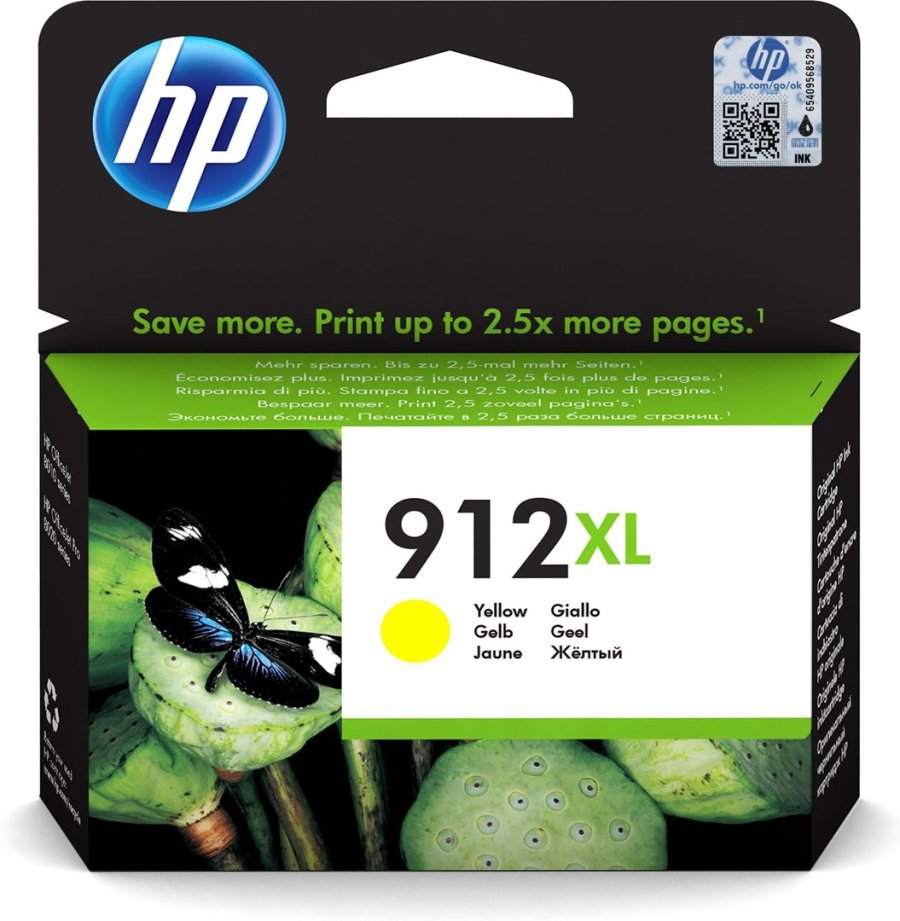 HP 912XL Original Ink-blkpatron med hj kapacitet, gul #2