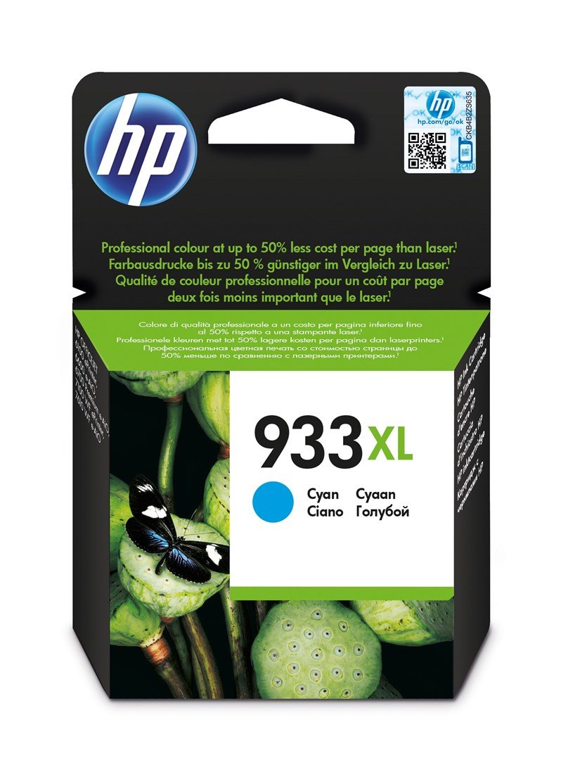 HP Original 933XL-blkpatron med hj kapacitet, cyan #2