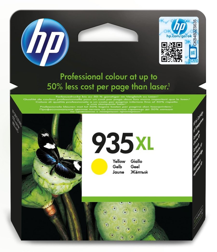 HP Original 935XL-blkpatron med hj kapacitet, gul #2