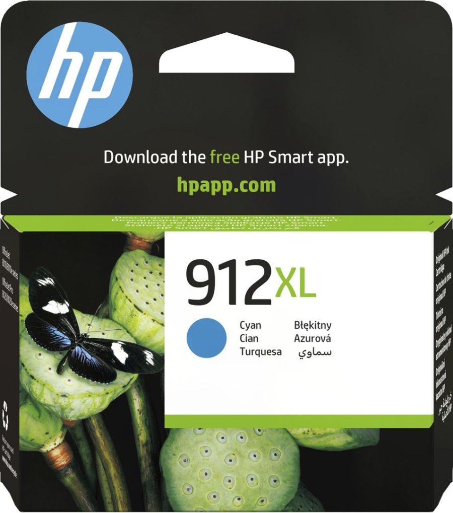 HP 912XL Original Ink-blkpatron med hj kapacitet, cyan #2