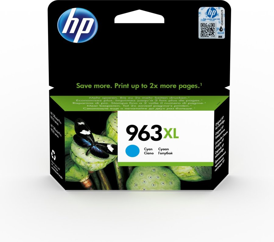 HP 963XL Original Ink-blkpatron med hj kapacitet, cyan #2