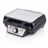 Tristar WF-2195 vaffeljern 2 vaffel/vafler 1000 W Sort, Rustfrit stl #2