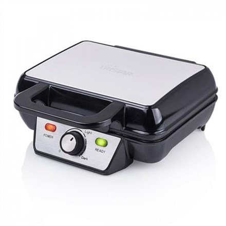 Tristar WF-2195 vaffeljern 2 vaffel/vafler 1000 W Sort, Rustfrit stl #2