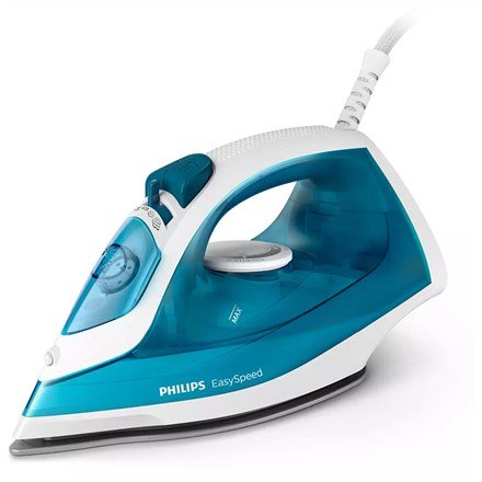 Philips EasySpeed GC1750/20 strygejern Dampstrygejern Keramisk strygesl 2000 W Bl, Hvid #1