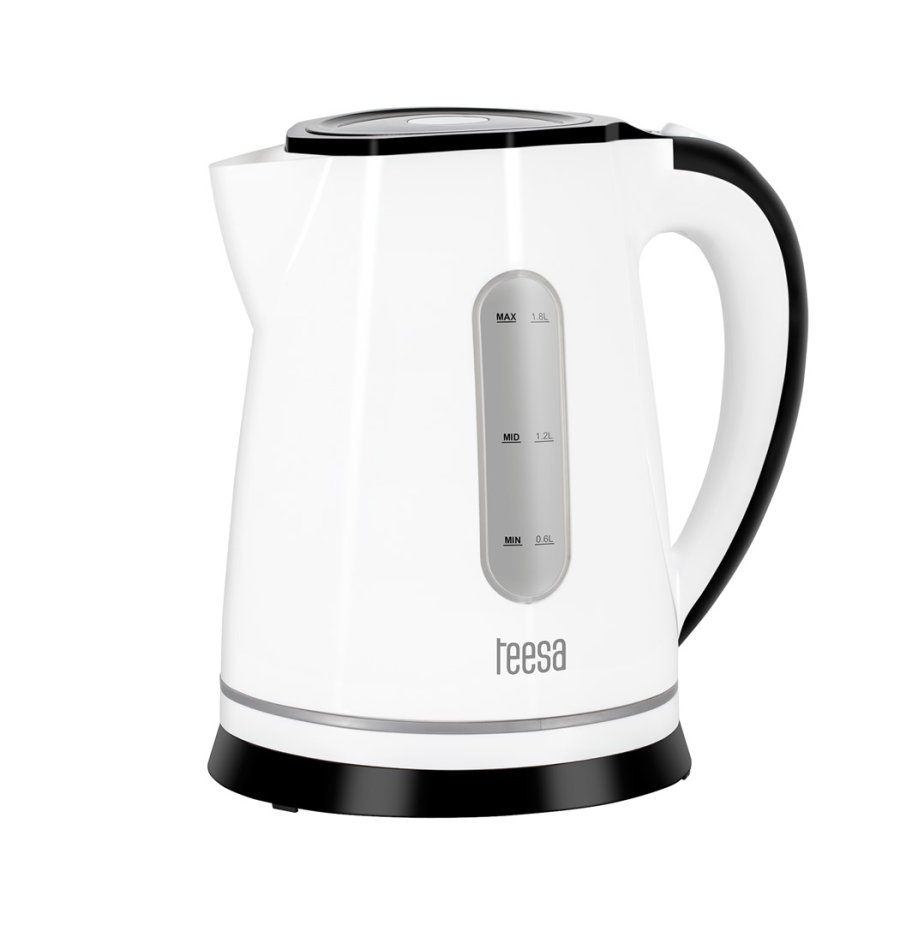 TEESA Electric Kettle, 2200 W, White, 1.8L #1