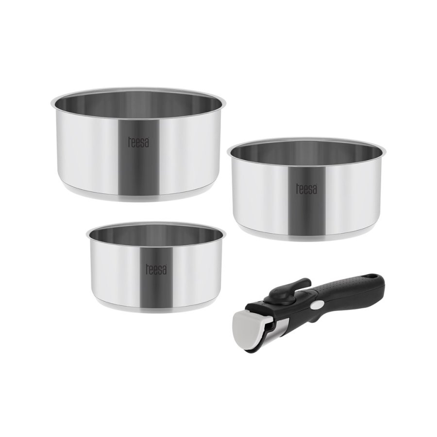 Cookware set with detachable handle TEESA COOK EXPERT SINGLE HAND #1