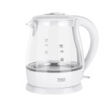 TEESA Electric Kettle, Glass, 1650 W, White, 1 L #1