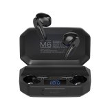 Kruger&Matz M6 wireless in-ear headphones with power bank - black #1