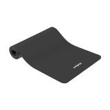 Gymnastic mat for yoga, pilates, fitness, 183x61cm, thickness 6mm, TPE material, black, REBEL ACTIVE #1