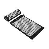 Health mat with acupressure spikes with pillow, 72x42cm, gray spikes, Rebel Active #1