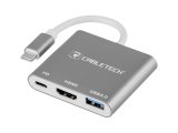 Connector adapter Cabletech plug Type-C - USB 3.0 HDMI 2.0 Type-C sockets #1