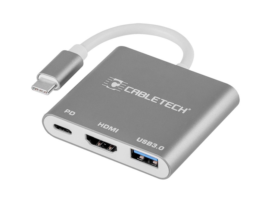Connector adapter Cabletech plug Type-C - USB 3.0 HDMI 2.0 Type-C sockets #1