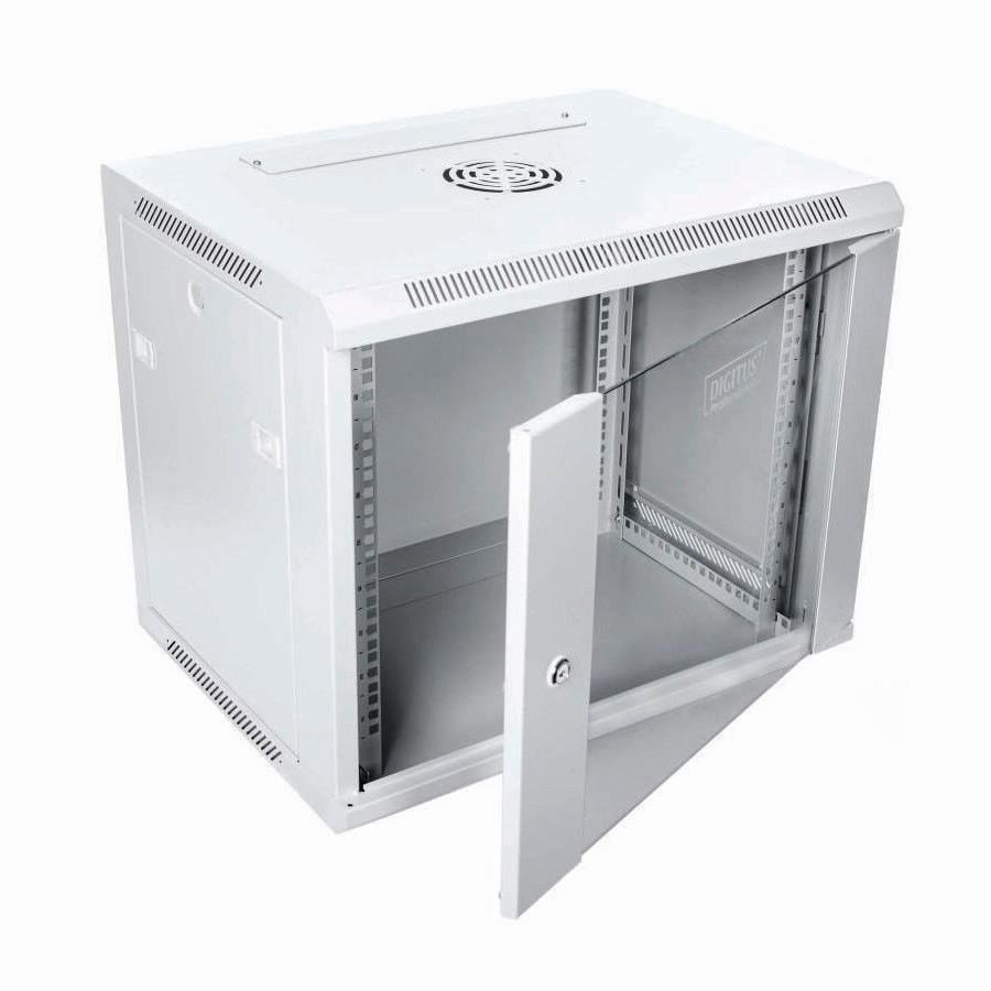 Digitus DN-W19 09U/450 stativ 9U Vgmonteret stativ Lys gr #2