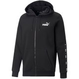 Puma ESS+ Tape Full-Zip Hoodie FL black 670270 01 #1