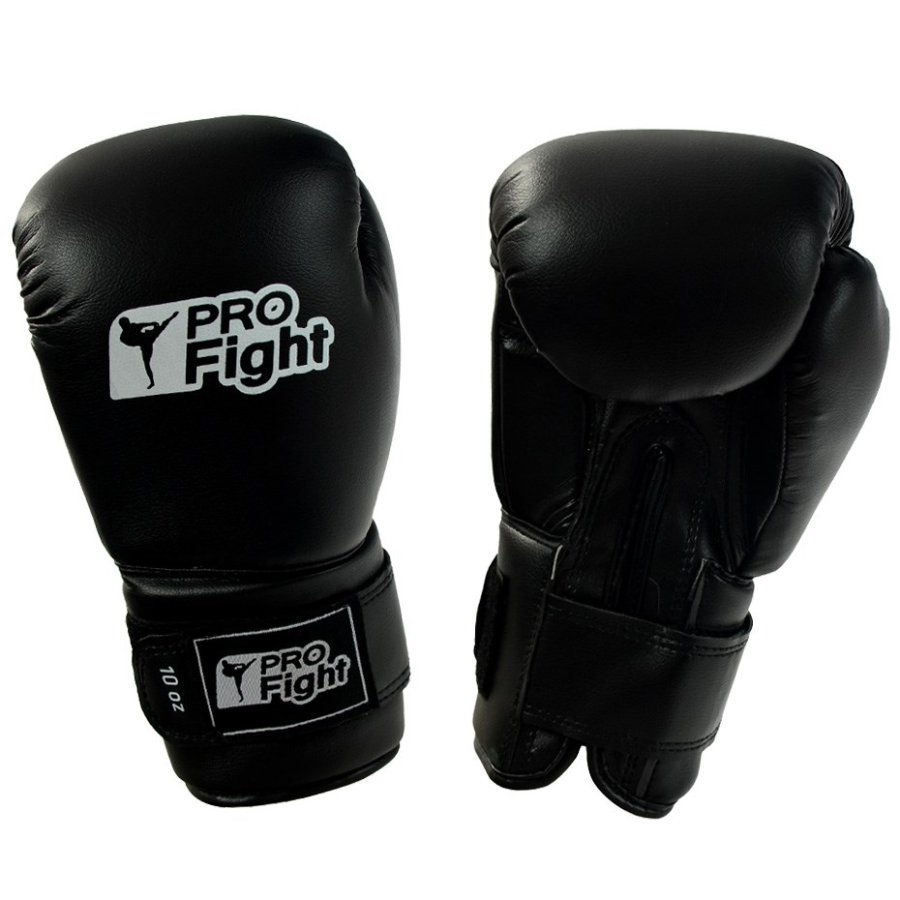 Boxing gloves Profight leather Dragon black #1