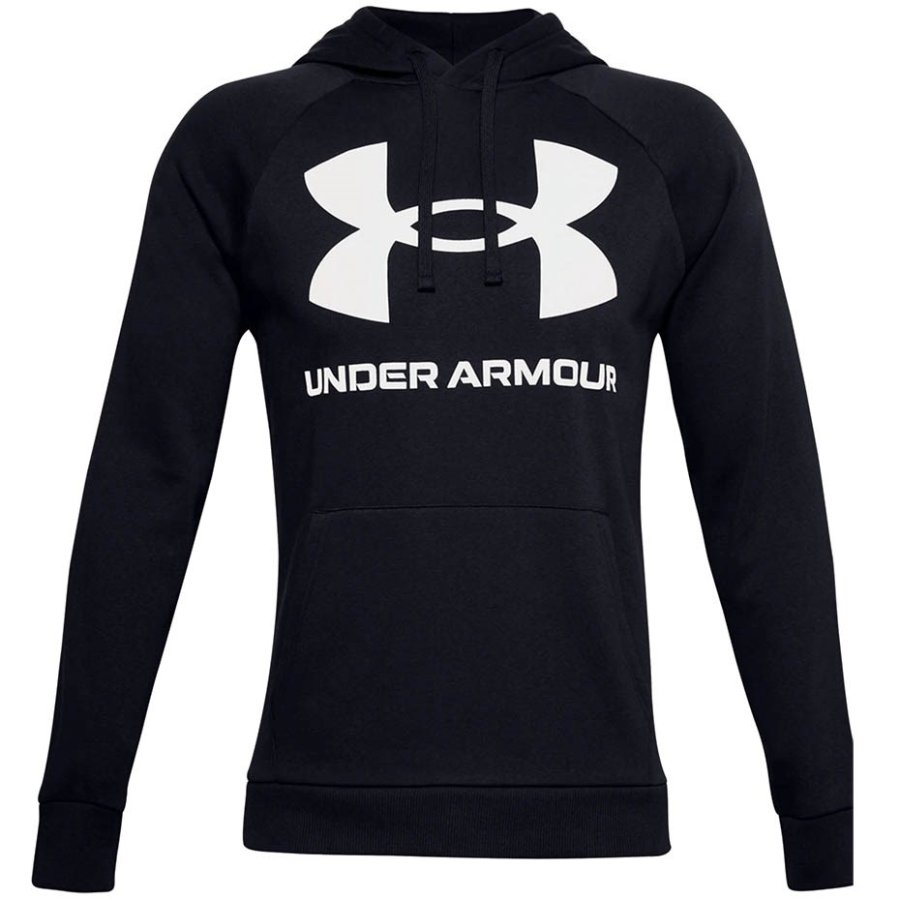 Under Armour Men's Rival Fleece Big Logo HD Sweatshirt Black 1357093 001 #1