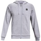 Under Armour Men's Rival Fleece FZ Hoodie Light Grey 1357111 011 #1