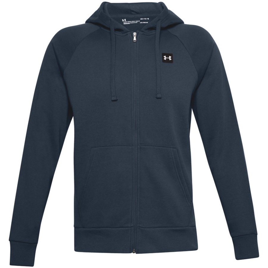 Under Armour Men's Rival Fleece FZ Hoodie Navy Blue 1357111 408 #1