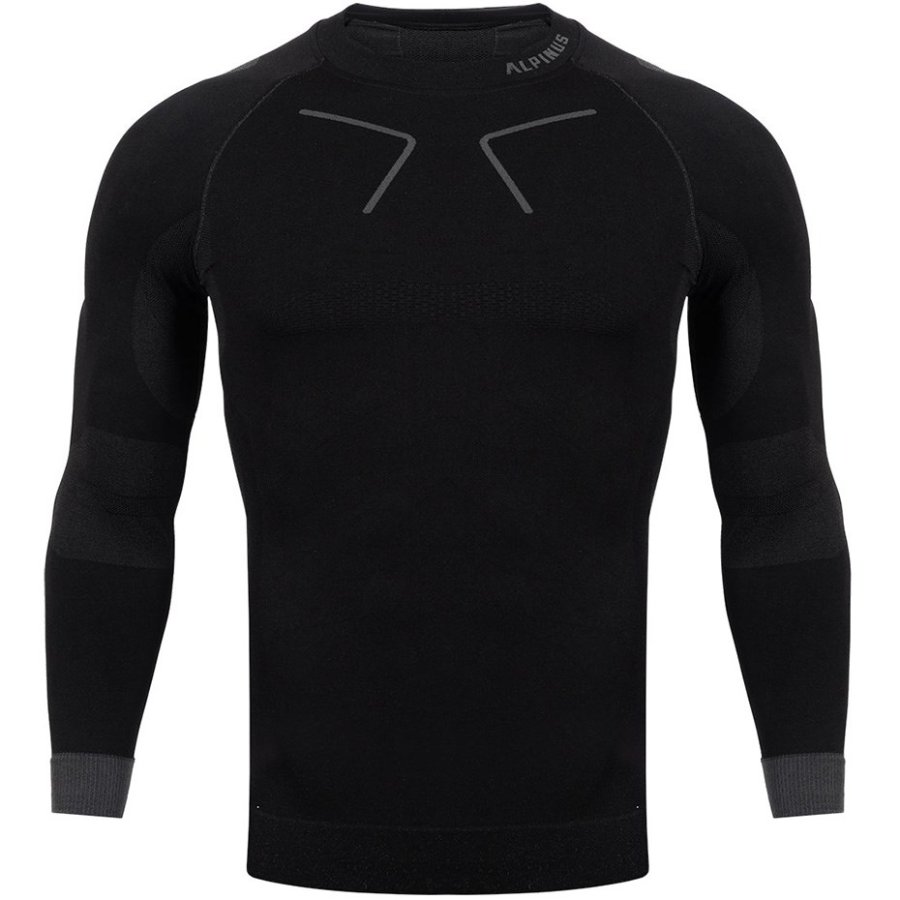 Men's thermoactive sweatshirt Alpinus Tactical Base Layer black-gray GT43219 #1