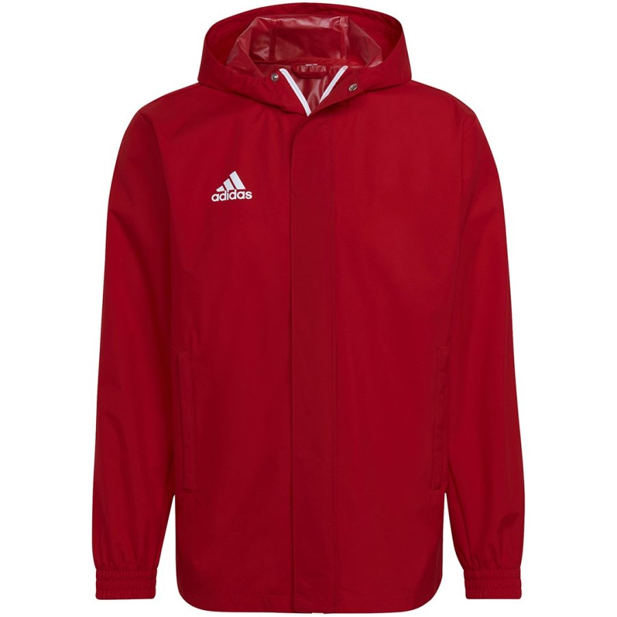 adidas Men's Entrada 22 All-Weather Jacket Red IK4009 #1