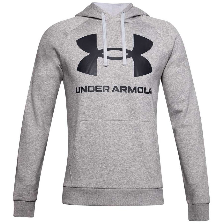 Men's Under Armour Rival Fleece Big Logo Hd Grey 1357093 011 #1